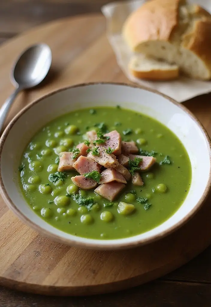 10 Hearty Legume Bean Soup Recipes with Ham Hock Additions - 1. Classic Split Pea Soup with Ham Hock