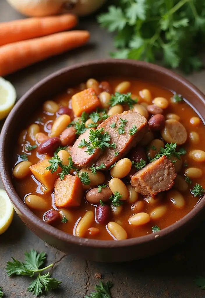 10 Hearty Legume Bean Soup Recipes with Ham Hock Additions - 2. Hearty Bean and Smoky Ham Hock Stew