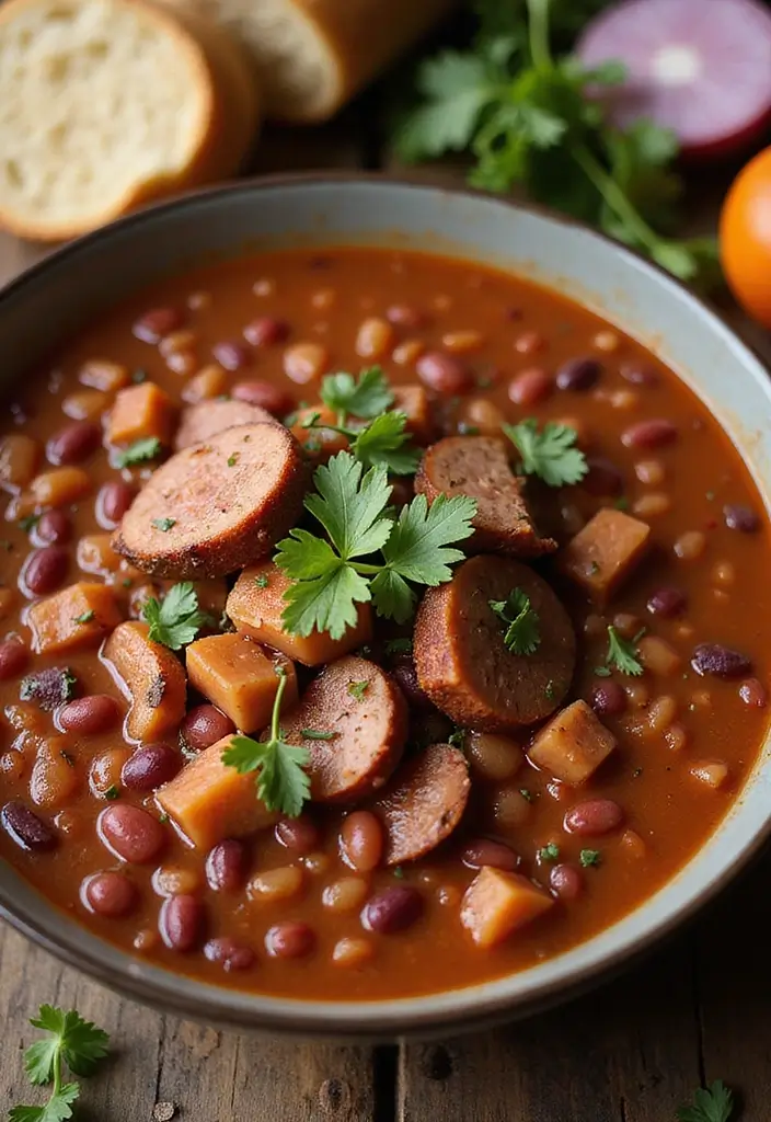 10 Hearty Legume Bean Soup Recipes with Ham Hock Additions - 8. Red Bean and Ham Hock Soup