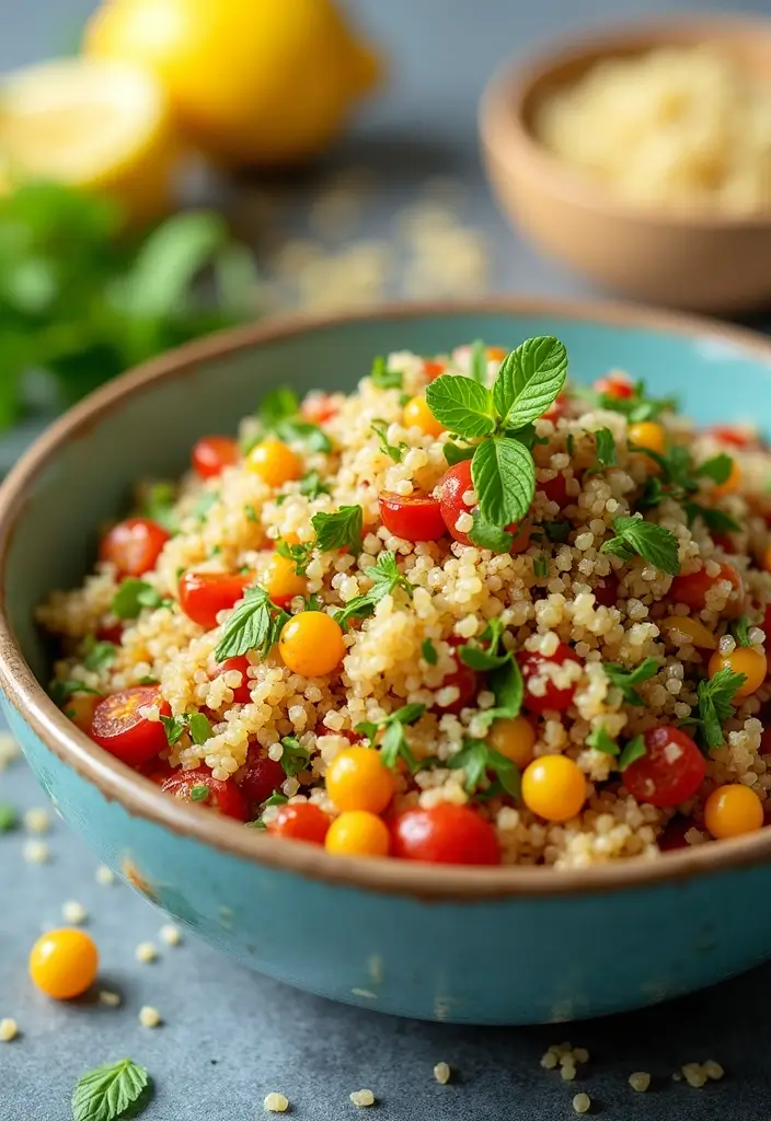 Allergen-Free Gluten Free Dairy Free Recipes: Safe Alternatives - 6. Quinoa Salad with Lemon Vinaigrette