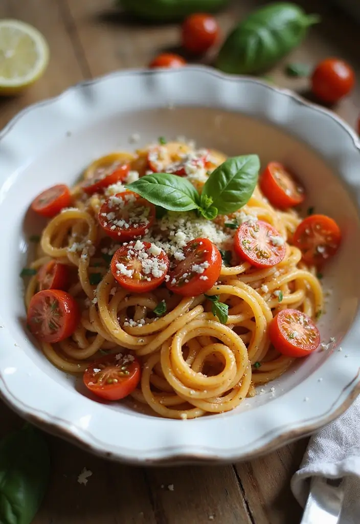 Bursting Cherry Tomato Recipes: Salads and Roasts - 2. Roasted Cherry Tomato and Garlic Pasta
