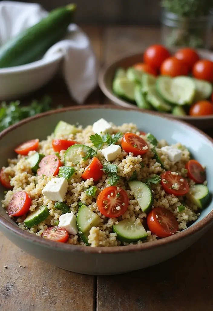 Bursting Cherry Tomato Recipes: Salads and Roasts - 4. Mediterranean Cherry Tomato and Quinoa Salad