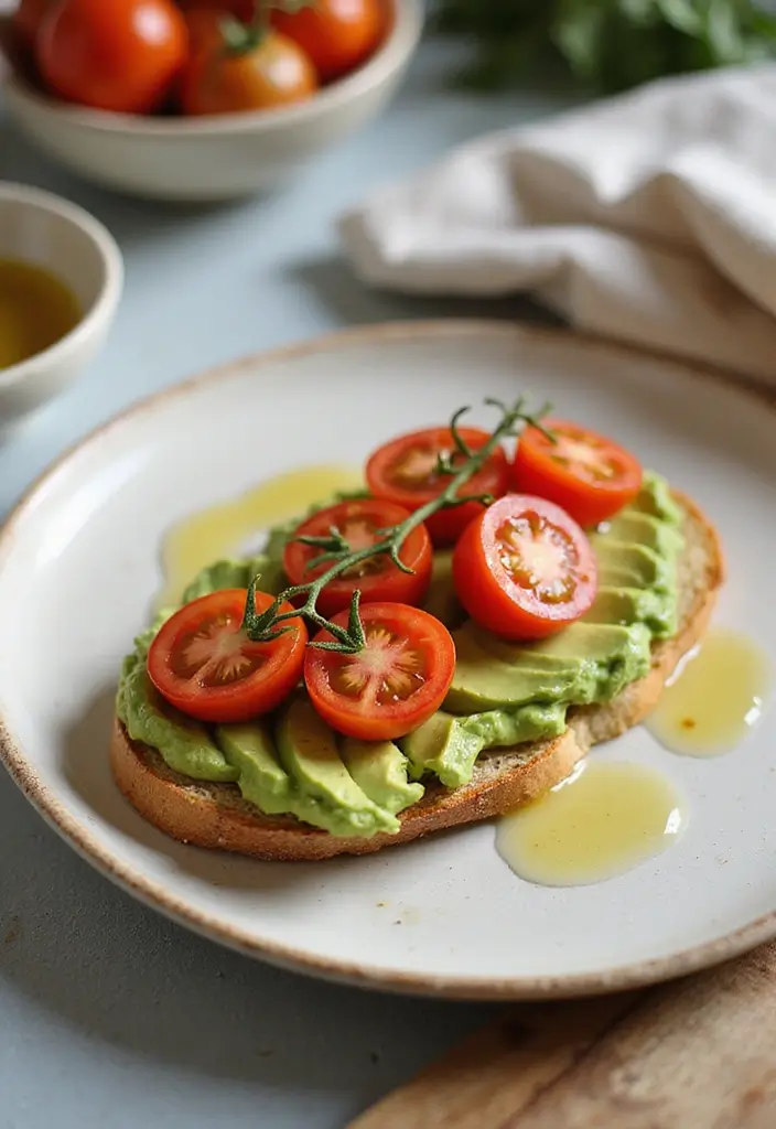 Bursting Cherry Tomato Recipes: Salads and Roasts - 6. Tomato and Avocado Toast