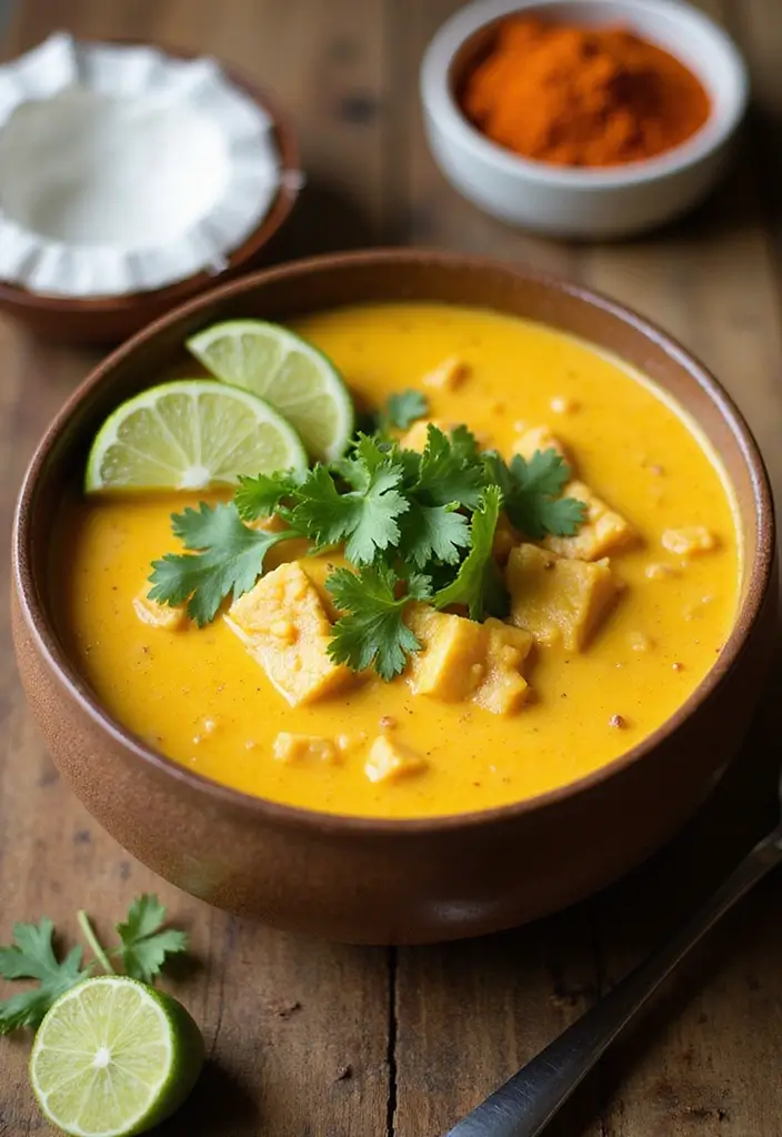 Clear Broth Soup Recipes: Light Simmered - 6. Coconut Curry Broth
