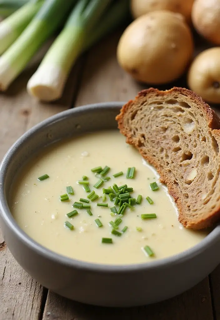 Creamy Crockpot Potato Soup Recipes: Slow Blends for a Vegan Delight - 3. Creamy Vegan Potato and Leek Soup