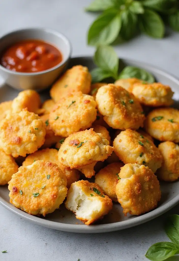 Crispy Chicken Nugget Recipes: Homemade Bites - 2. Cheesy Cauliflower Chicken Nuggets