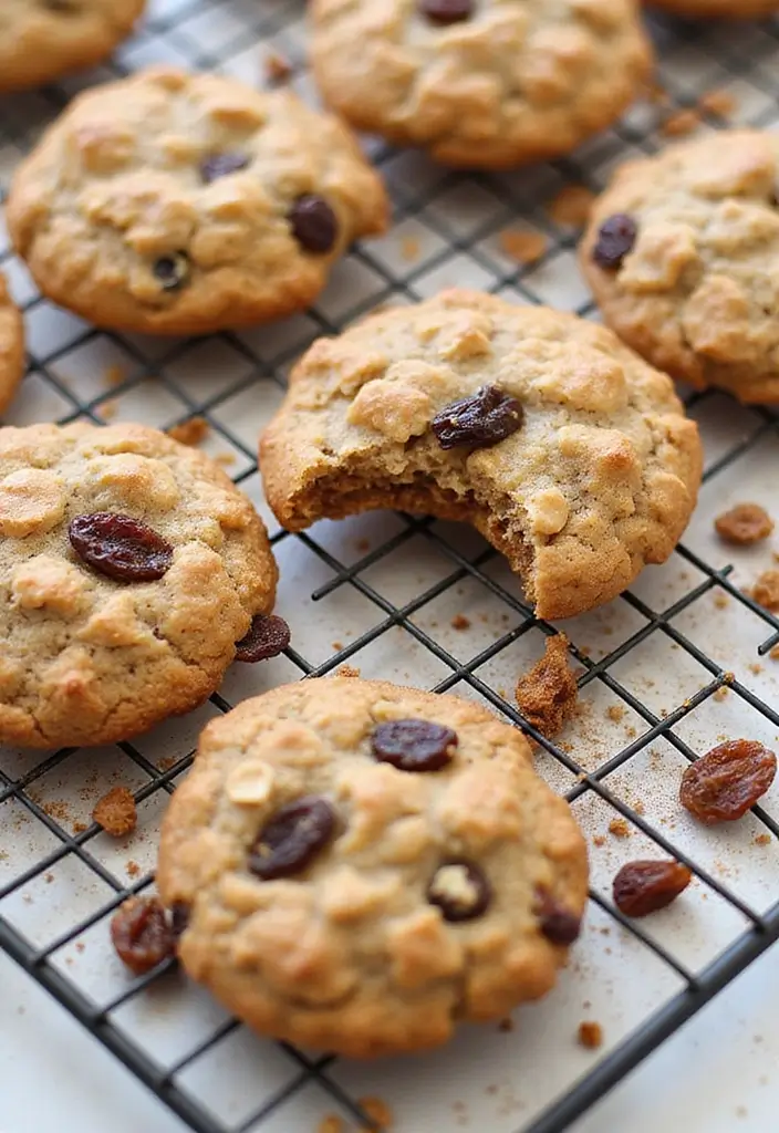 Guilt-Free Healthy Cookie Recipes: Oat Based - 1. Chewy Oatmeal Raisin Cookies