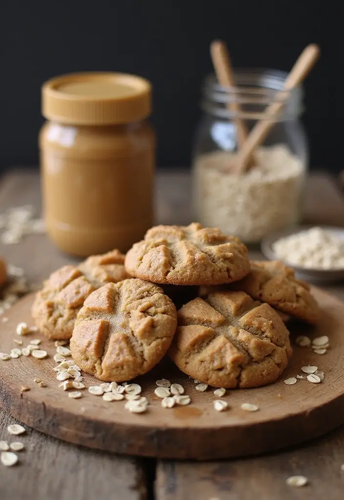 Guilt-Free Healthy Cookie Recipes: Oat Based - 3. Peanut Butter Oatmeal Cookies