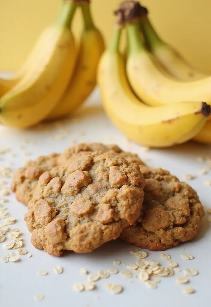Guilt-Free Healthy Cookie Recipes: Oat Based - 4. Banana Oatmeal Cookies
