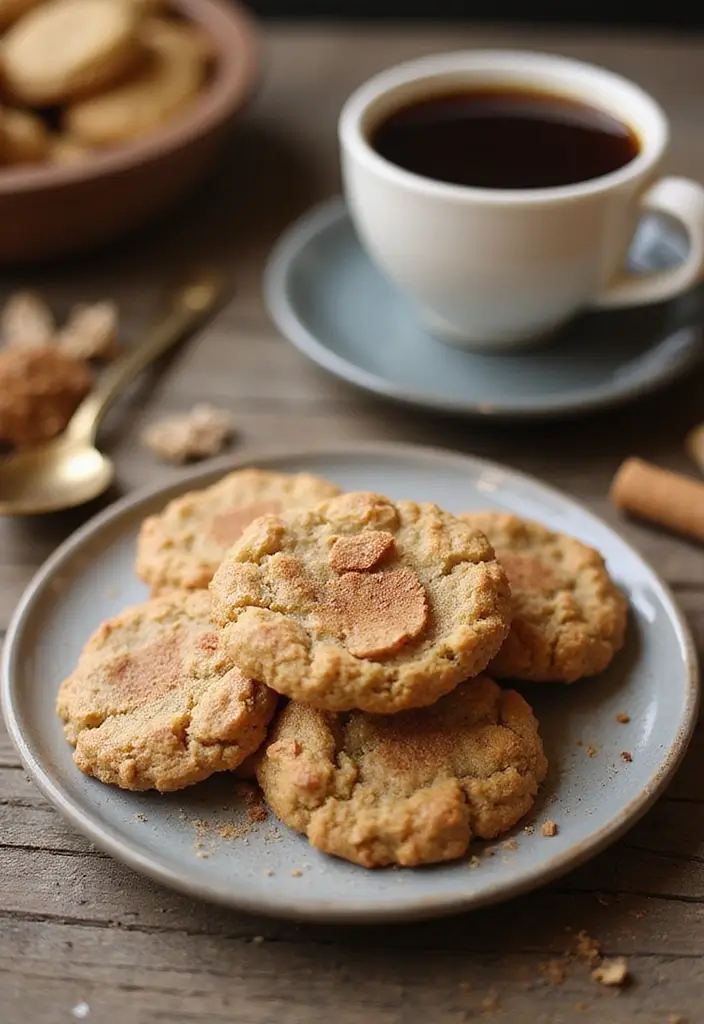 Guilt-Free Healthy Cookie Recipes: Oat Based - 6. Snickerdoodle Oatmeal Cookies