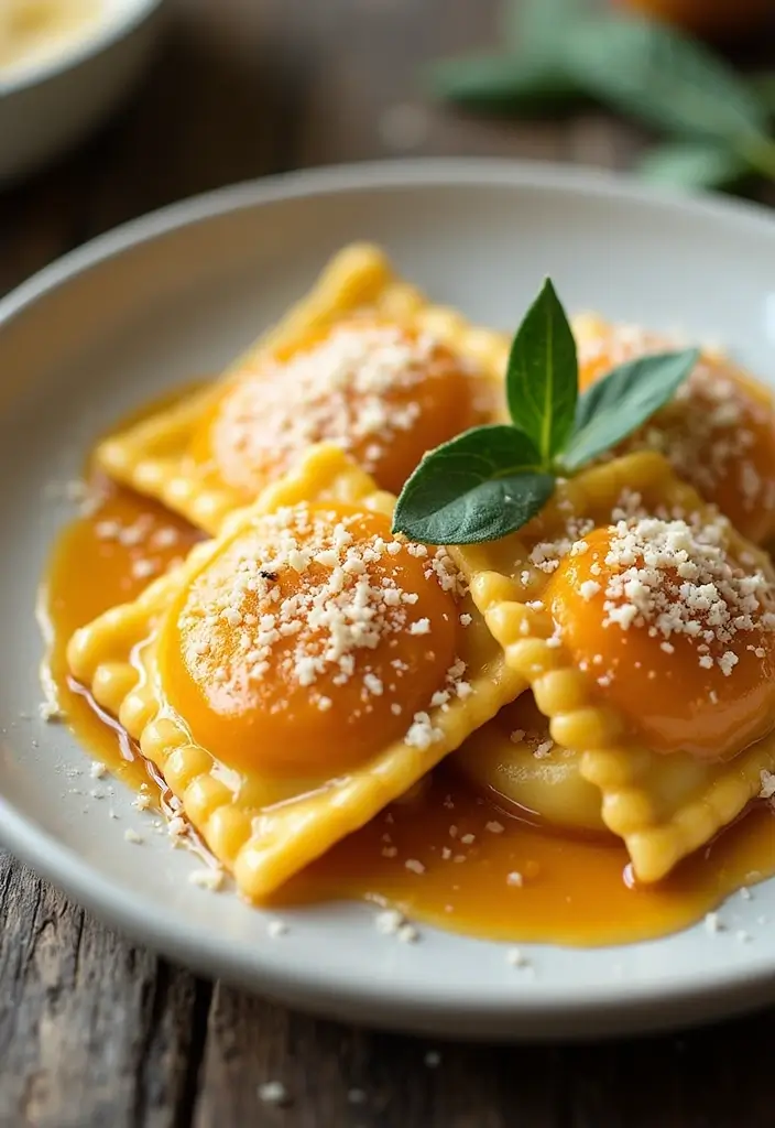 Guilt-Free Healthy Pasta Recipes: Veggie-Loaded Twists - 10. Butternut Squash Ravioli