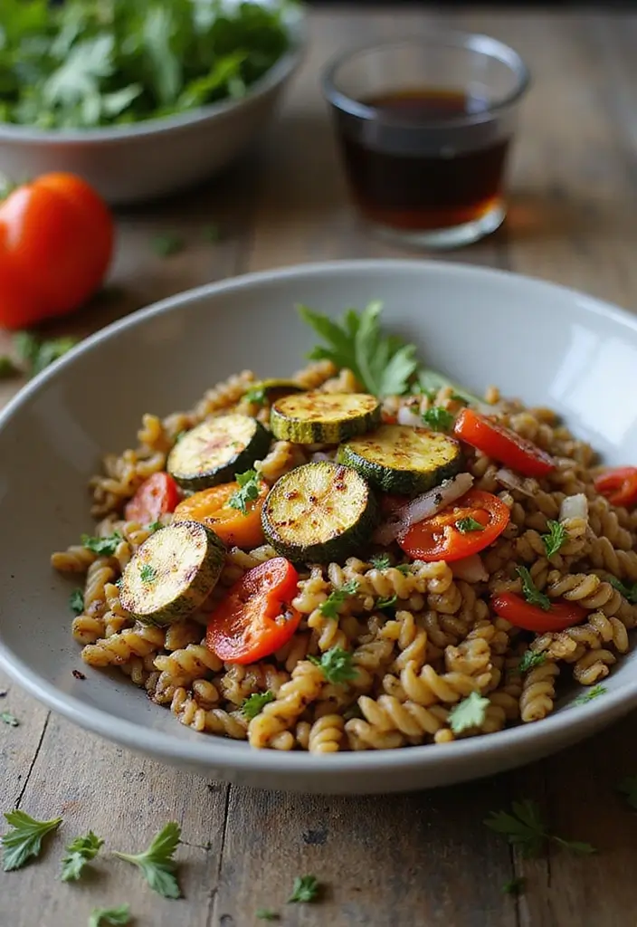 Guilt-Free Healthy Pasta Recipes: Veggie-Loaded Twists - 5. Lentil Pasta with Roasted Vegetables