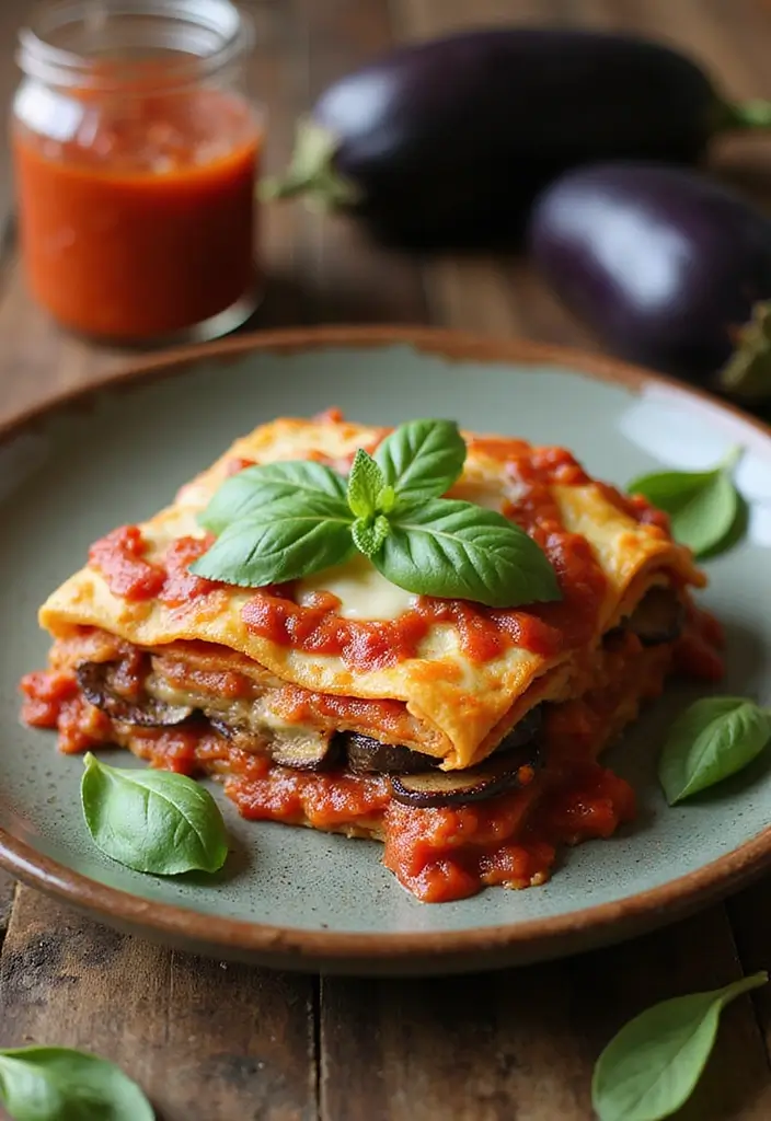 Guilt-Free Healthy Pasta Recipes: Veggie-Loaded Twists - 8. Eggplant Lasagna