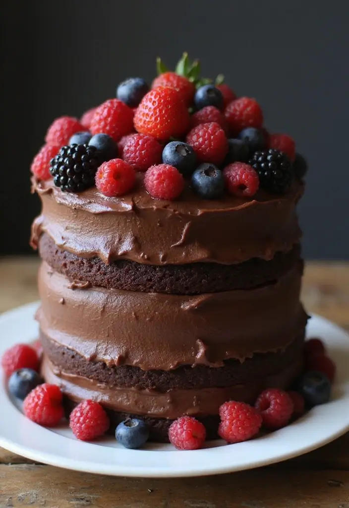 Indulgent Best Dessert Recipes: Sweet Endings - 1. Decadent Vegan Chocolate Cake