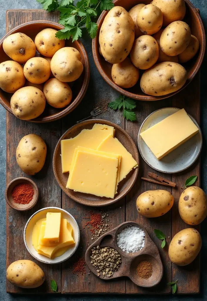 Layered Easy Scalloped Potatoes: Cheesy Slices for Busy Families - Essential Ingredients: What You Need