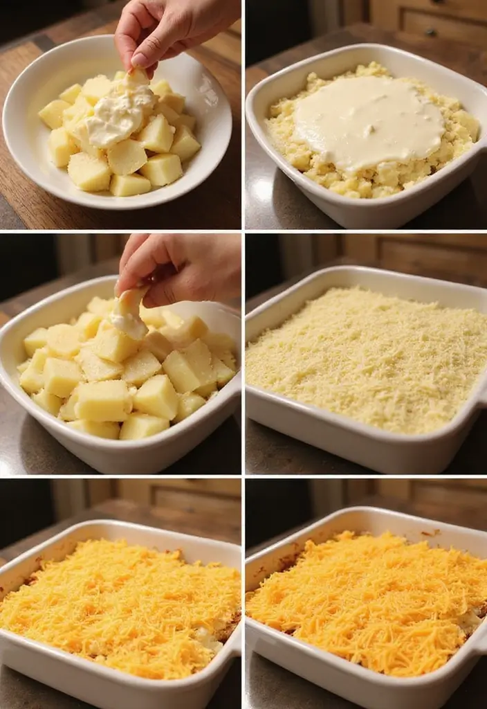 Layered Easy Scalloped Potatoes: Cheesy Slices for Busy Families - Step-by-Step Instructions: How to Create Magic