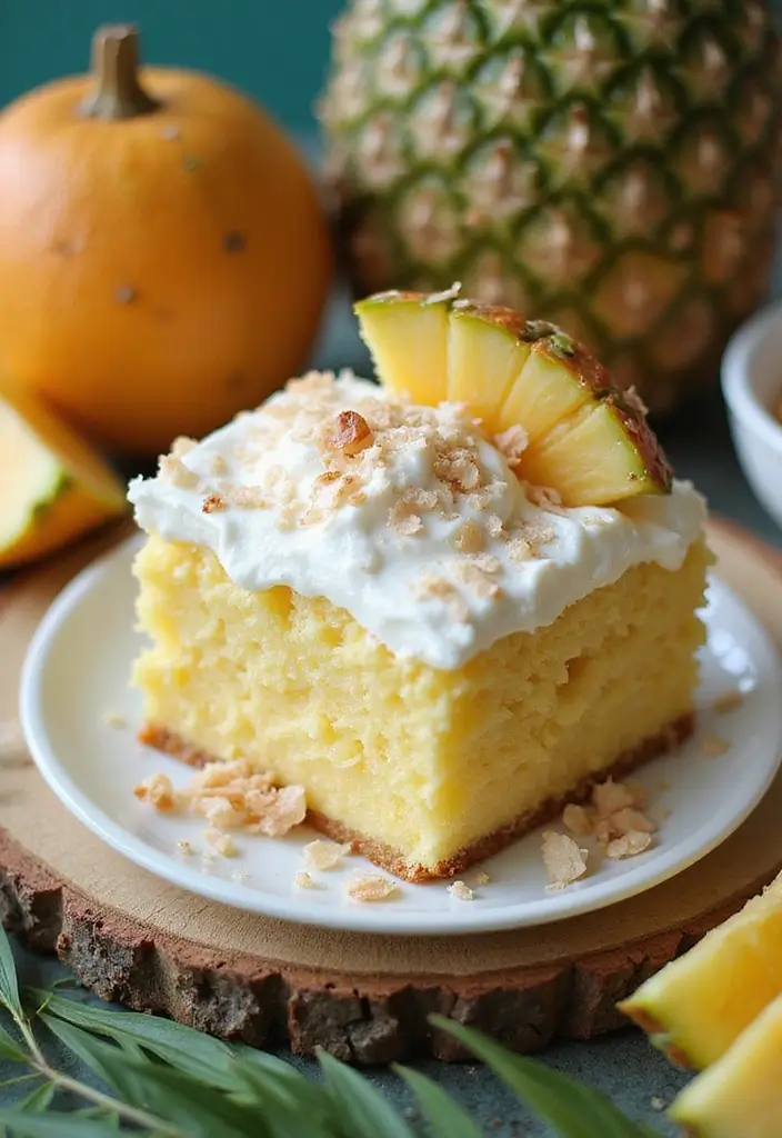 Soaked Poke Cake Recipes: Jello Infused - 2. Pineapple Coconut Poke Cake