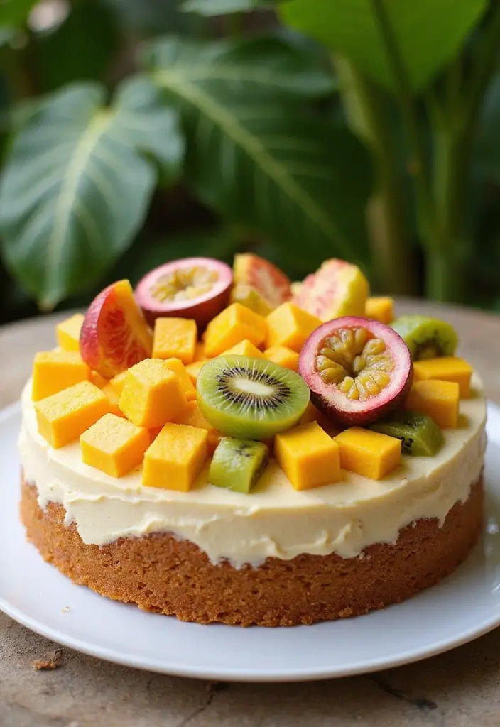 Soaked Poke Cake Recipes: Jello Infused - 4. Tropical Fruit Poke Cake