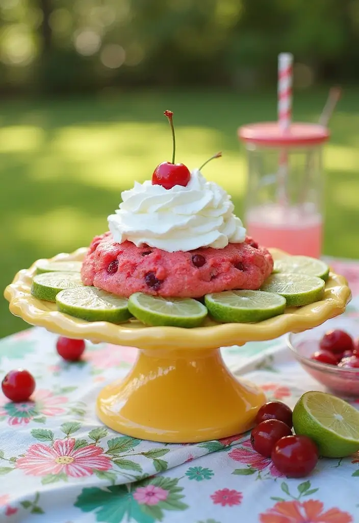 Soaked Poke Cake Recipes: Jello Infused - 7. Cherry Limeade Jello Poke Cake