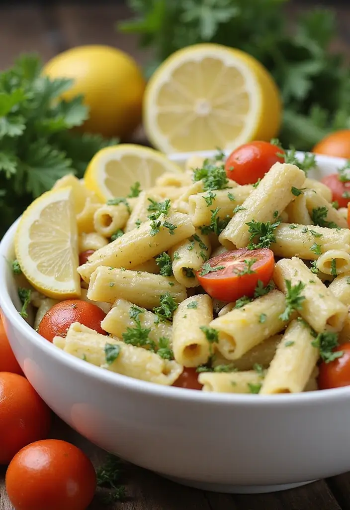 Zesty Lemon Pasta Recipes: Bright Citrus Sauces - 4. Lemon Artichoke Pasta Salad
