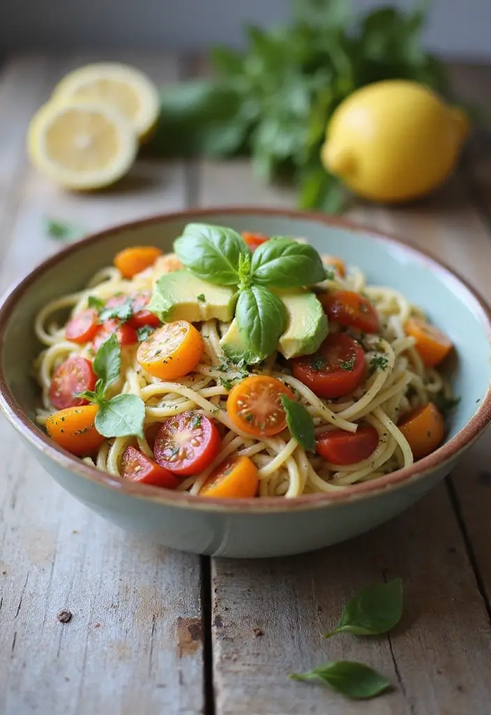 Zesty Lemon Pasta Recipes: Bright Citrus Sauces - 7. Lemon Caprese Pasta