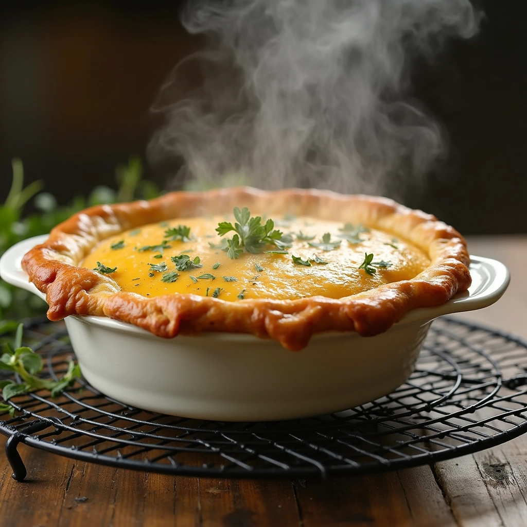 Simple Easy Chicken Pot Pie Recipe: Flaky Crust Comfort - Step 9: Cool and Serve