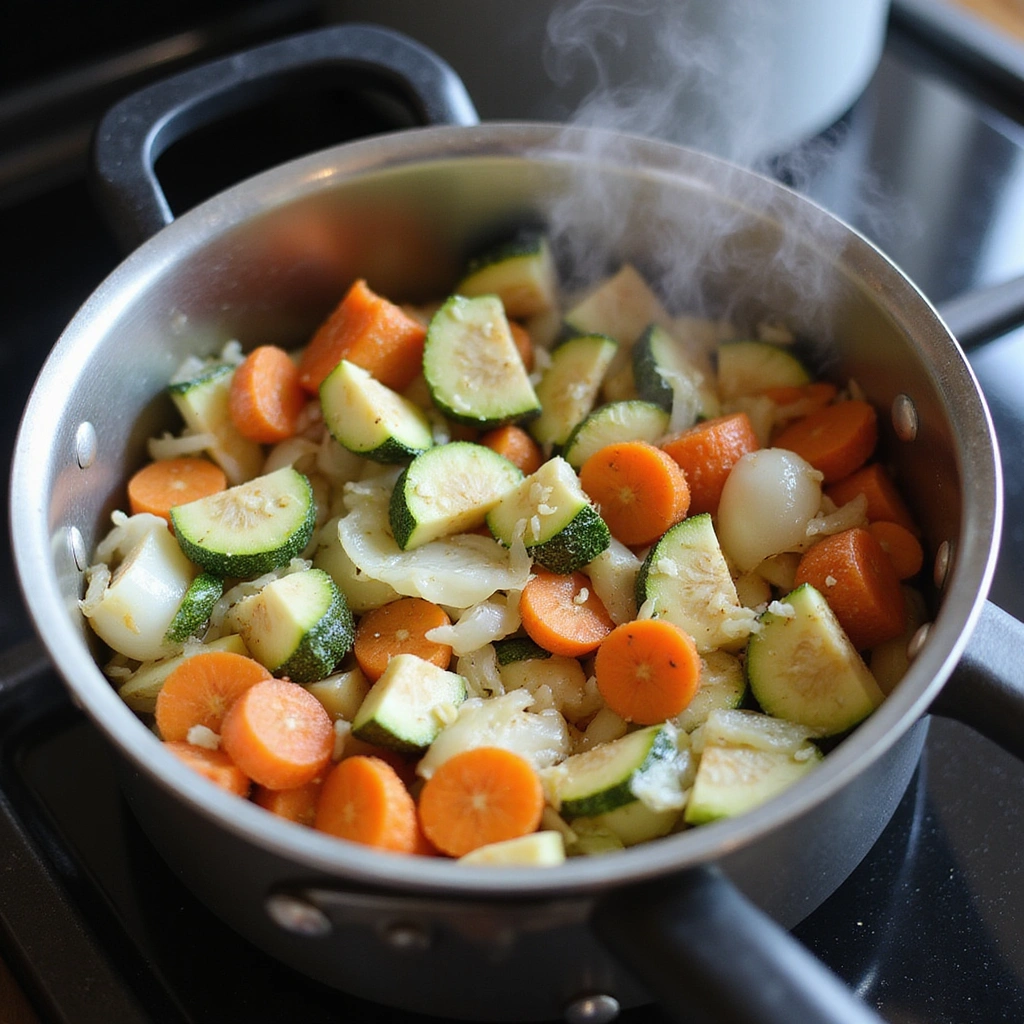 Smooth Pureed Soup Recipes: Blended Vegetable Velvets - Step 4: Add Remaining Vegetables