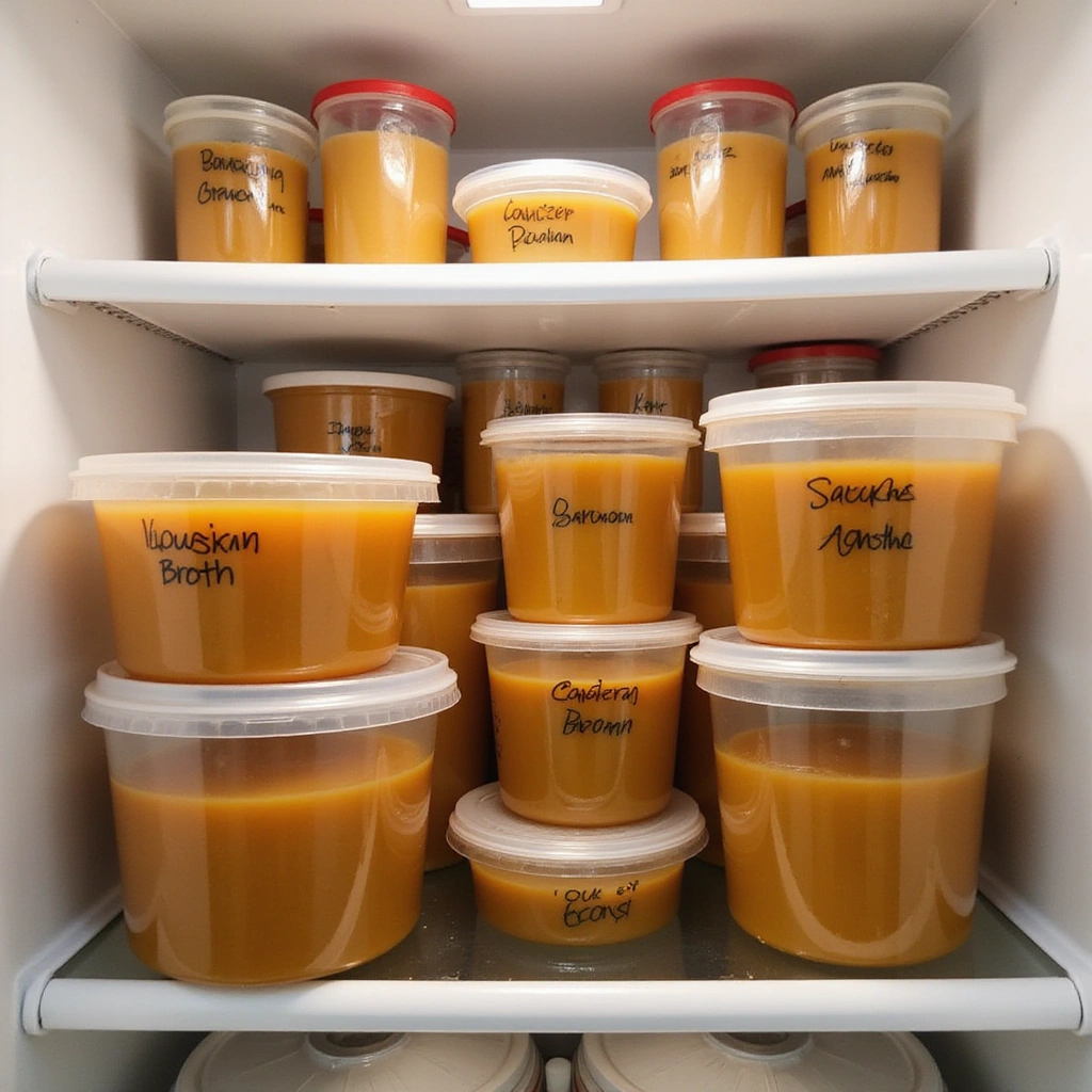 Soothing Gut Healing Recipes: Bone Broth and Ferments - Step 8: Store and Use Broth