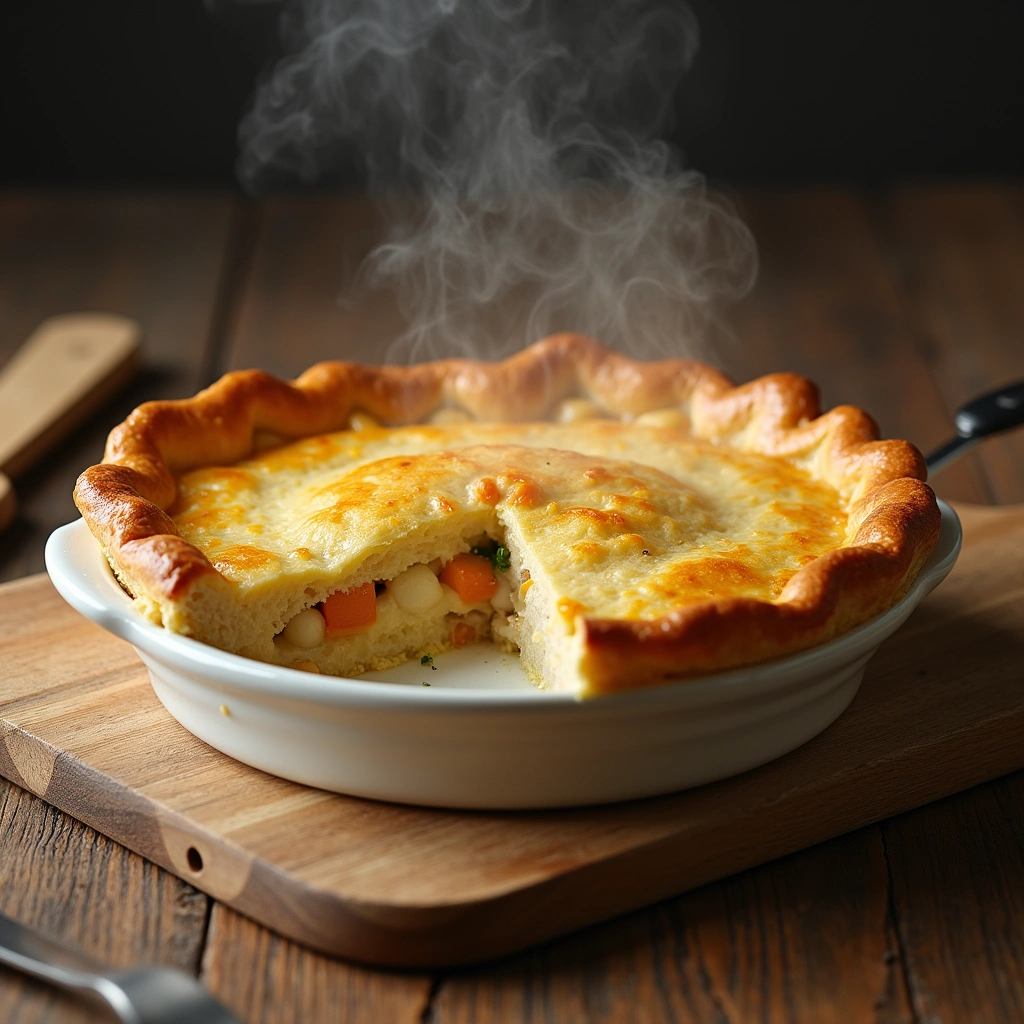 Traditional Chicken Pot Pie Recipe: Hearty Pie Filling - Step 8: Let It Rest