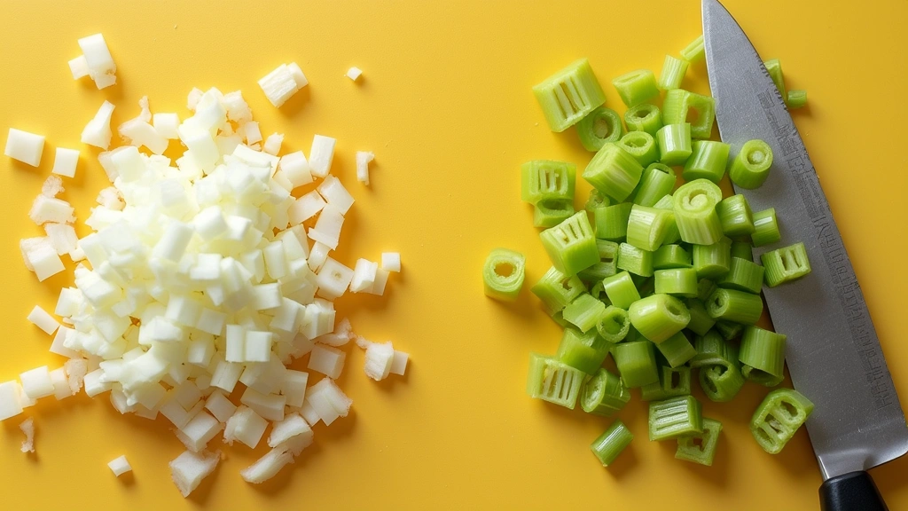 Creamy Egg Salad Recipe (Simple & Satisfying) - Step 4: Chop Vegetables