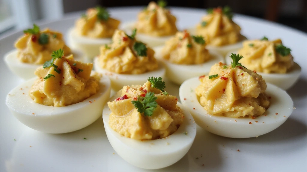 Perfect Deviled Eggs Recipe: Easy and Delicious - Step 8: Garnish and Serve