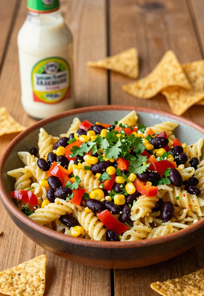 15 Cold Pasta Salad Recipes Perfect for Picnics, Potlucks and Meal Prep - 5. Southwest Pasta Salad 1