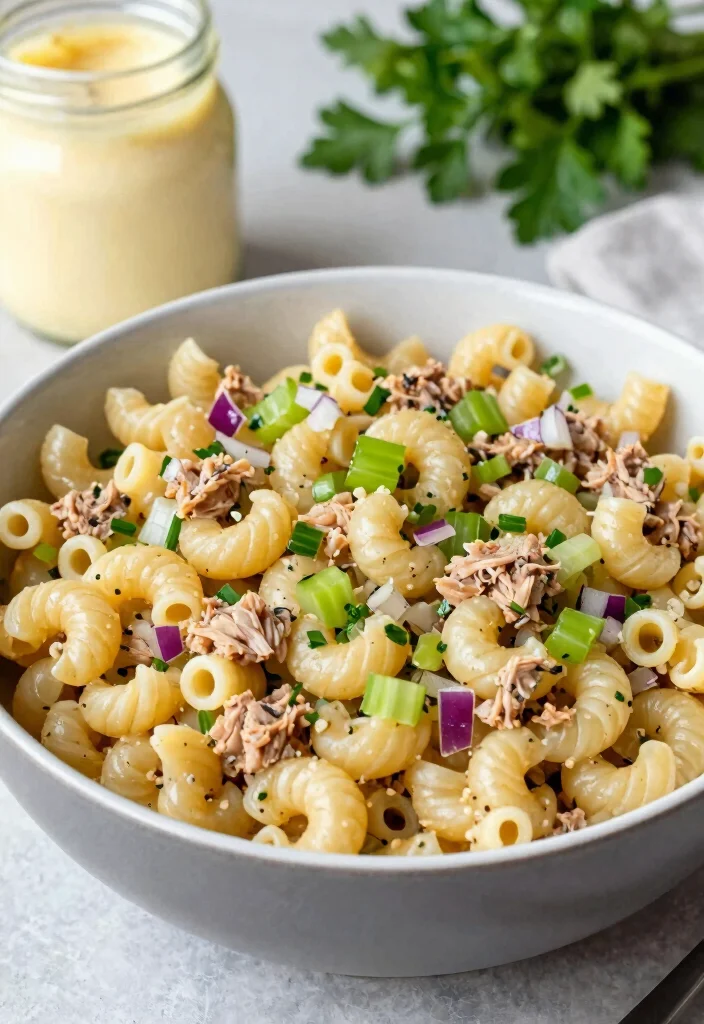 15 Cold Pasta Salad Recipes Perfect for Picnics, Potlucks and Meal Prep - 6. Tuna Pasta Salad 1