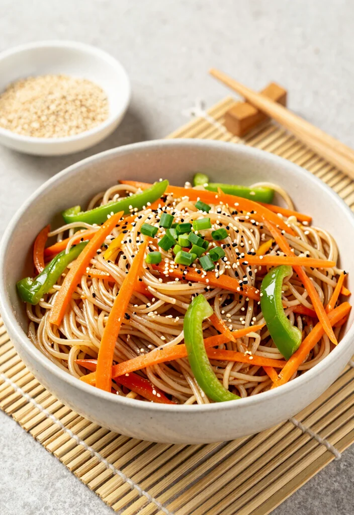 15 Cold Pasta Salad Recipes Perfect for Picnics, Potlucks and Meal Prep - 8. Asian Sesame Pasta Salad 1