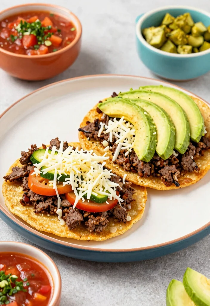 15 Easy Ground Beef Recipes for Dinner Your Family Will Ask For Again and Again - 12. Ground Beef Tostadas 1