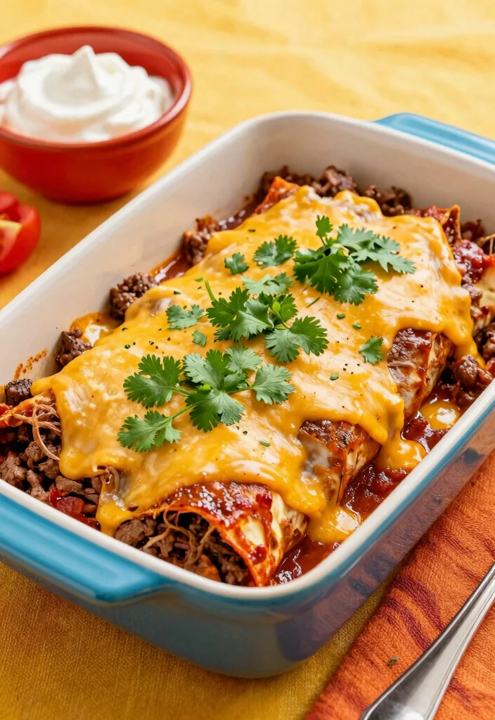15 Easy Ground Beef Recipes for Dinner Your Family Will Ask For Again and Again - 6. Beef Enchiladas 1