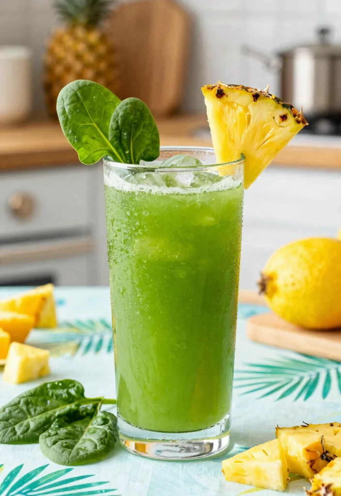 15 Healthy Juice Recipes: Fresh, Energizing Drinks You Can Make at Home - 1. Tropical Green Revitalizer 1