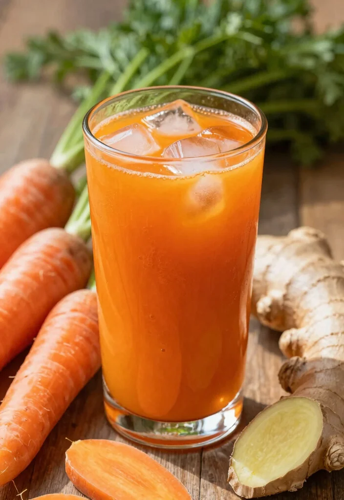 15 Healthy Juice Recipes: Fresh, Energizing Drinks You Can Make at Home - 5. Spicy Carrot Ginger Zing 1