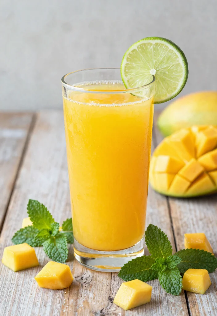 15 Healthy Juice Recipes: Fresh, Energizing Drinks You Can Make at Home - 7. Mango Mint Bliss 1