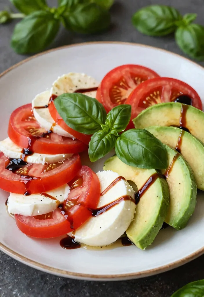 15 Salads for Dinner: Fresh, Filling Recipes That Eat Like a Full Meal - 11. Caprese Salad with Avocado 1