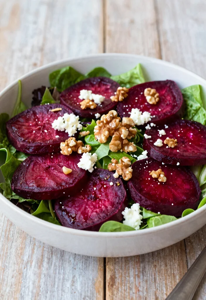 15 Salads for Dinner: Fresh, Filling Recipes That Eat Like a Full Meal - 12. Roasted Beet Salad with Goat Cheese 1