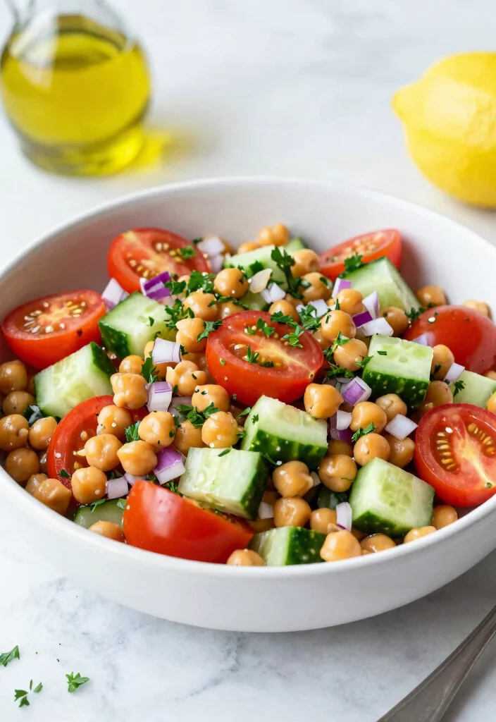 15 Salads for Dinner: Fresh, Filling Recipes That Eat Like a Full Meal - 2. Mediterranean Chickpea Salad 1