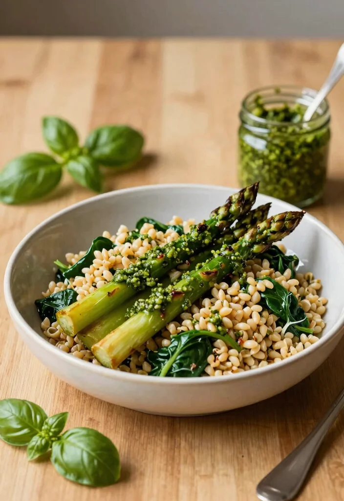 15 Salads for Dinner: Fresh, Filling Recipes That Eat Like a Full Meal - 3. Farro and Spinach Salad with Pesto 1