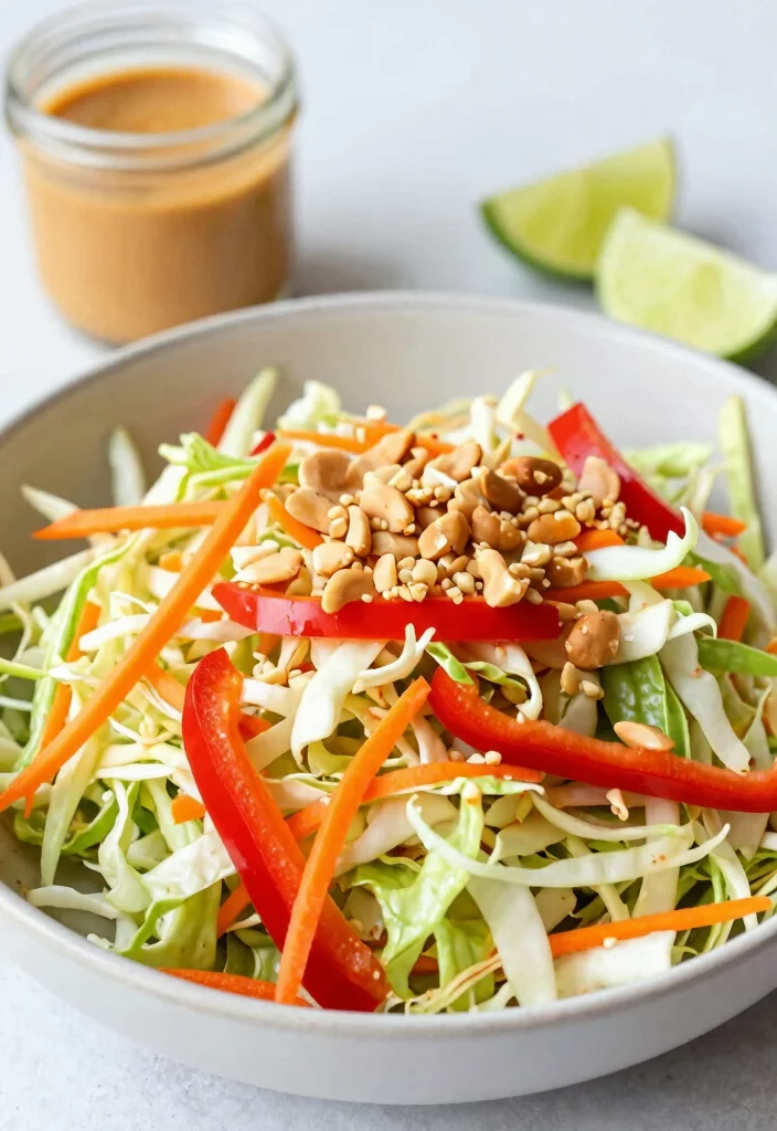 15 Salads for Dinner: Fresh, Filling Recipes That Eat Like a Full Meal - 5. Spicy Thai Peanut Salad 1