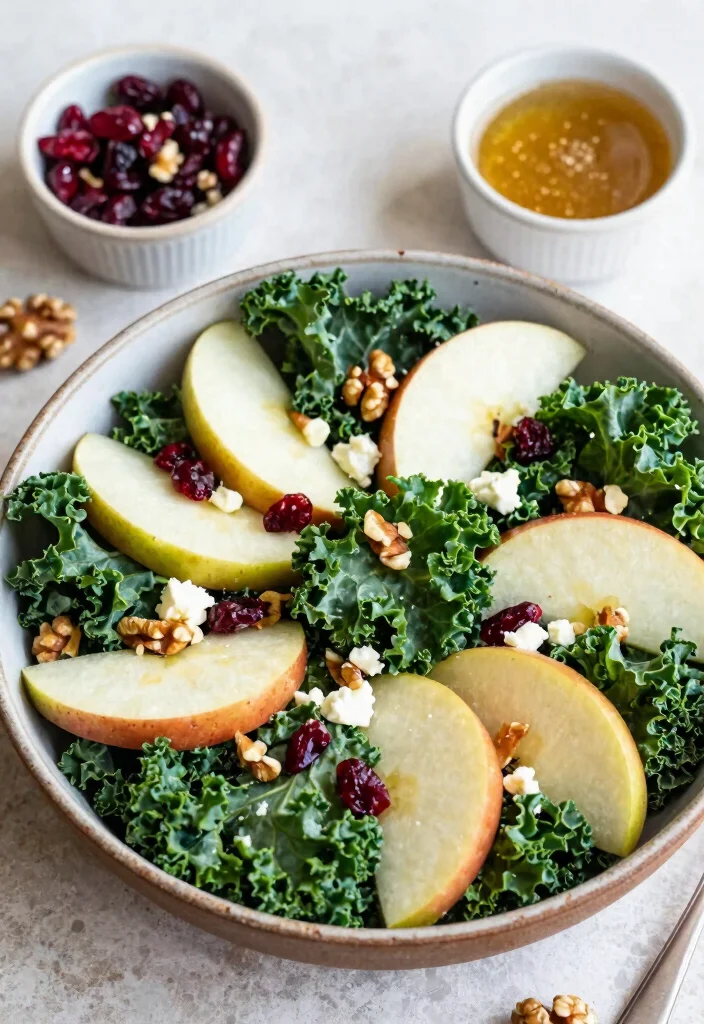 15 Salads for Dinner: Fresh, Filling Recipes That Eat Like a Full Meal - 6. Kale and Apple Salad with Walnut Dressing 1