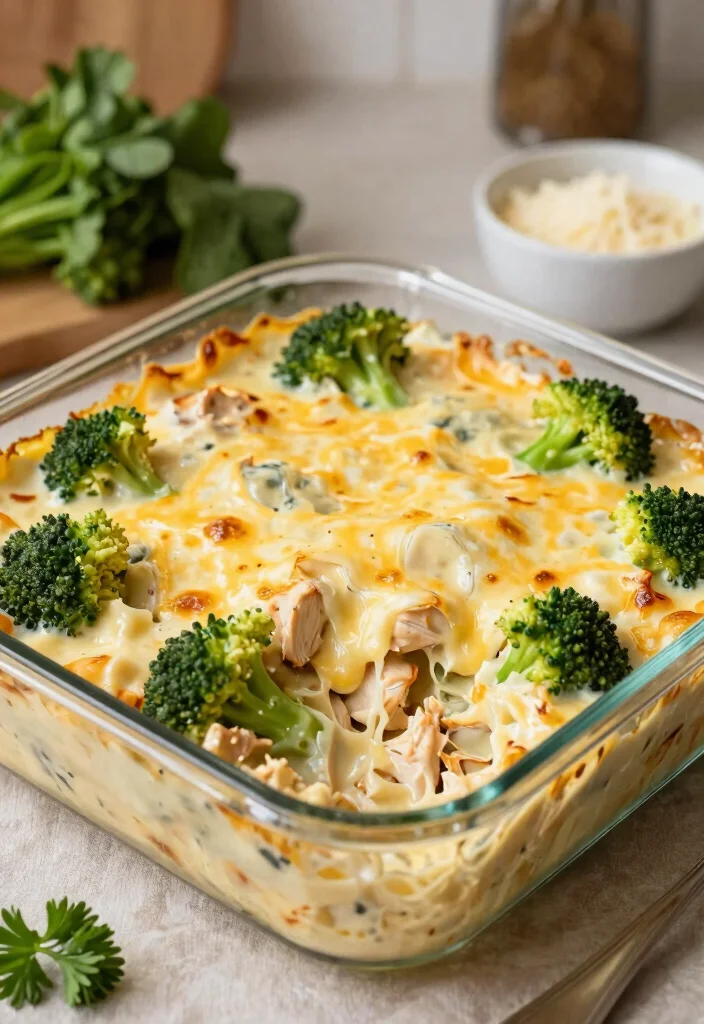 16 Cozy Chicken Casserole Recipes for Dinner That Practically Cook Themselves - 5. Chicken Alfredo Casserole 1