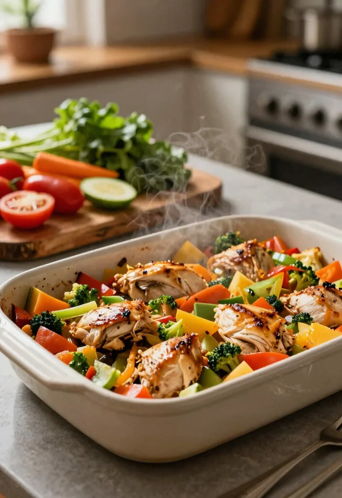 16 Cozy Chicken Casserole Recipes for Dinner That Practically Cook Themselves - 7. One-Pan Chicken and Vegetable Casserole 1