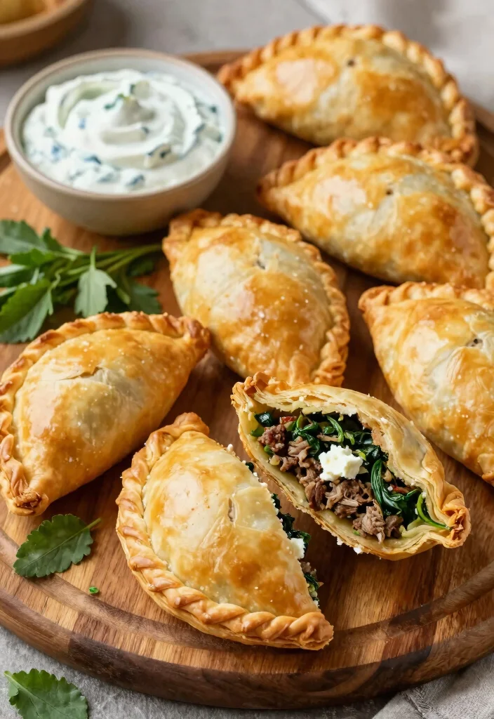 16 Ground Lamb Recipes Packed with Rich, Savory Mediterranean Flavor - 8. Spanakopita Lamb Hand Pies 1