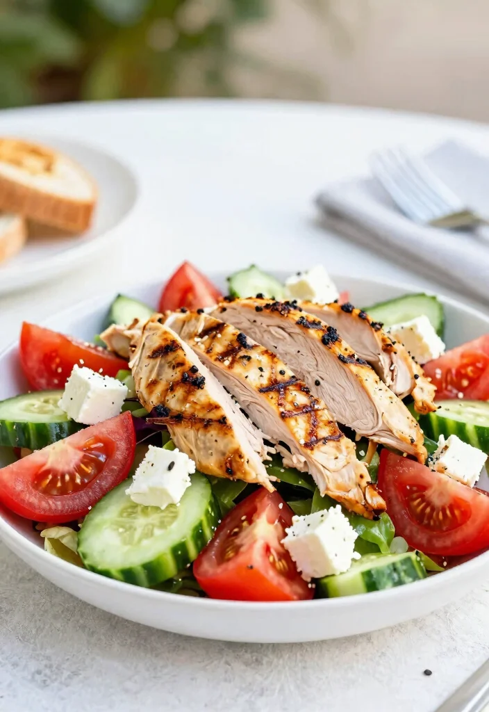 17 Fast, Easy Dinner Recipes for Family Nights (Ready in 30 Minutes or Less) - 15. Greek Salad with Grilled Chicken 1