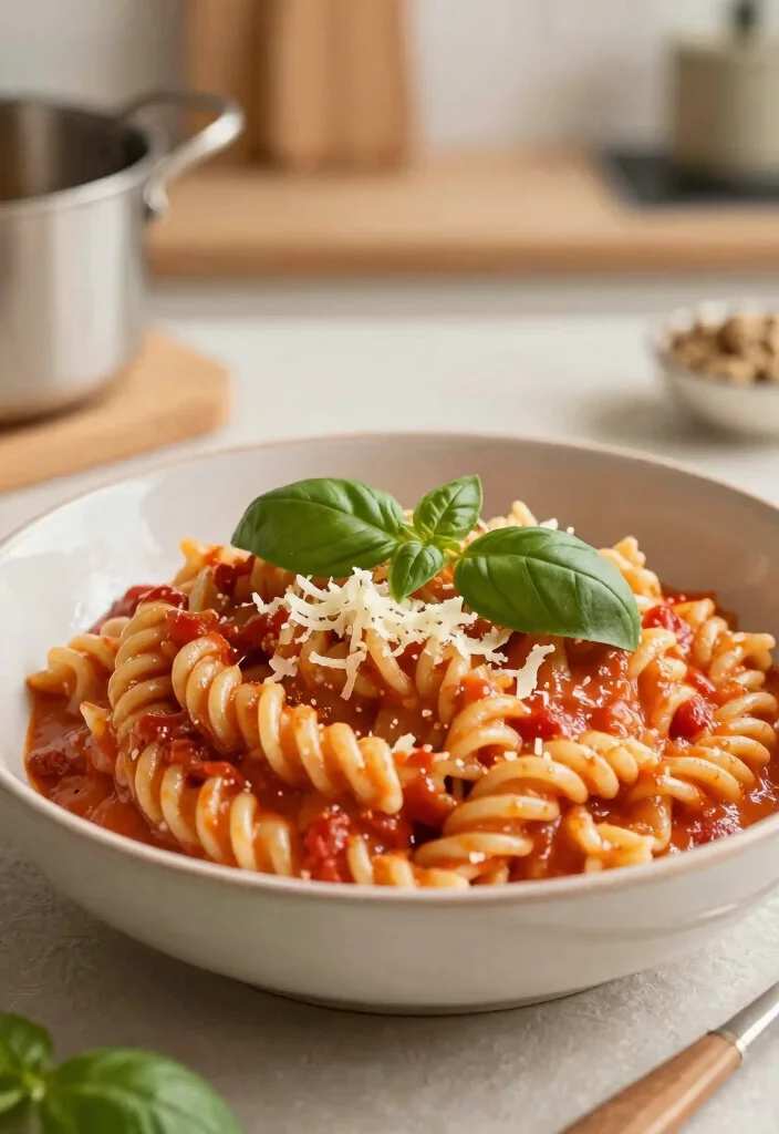 17 Fast, Easy Dinner Recipes for Family Nights (Ready in 30 Minutes or Less) - 8. Creamy Tomato Basil Pasta 1